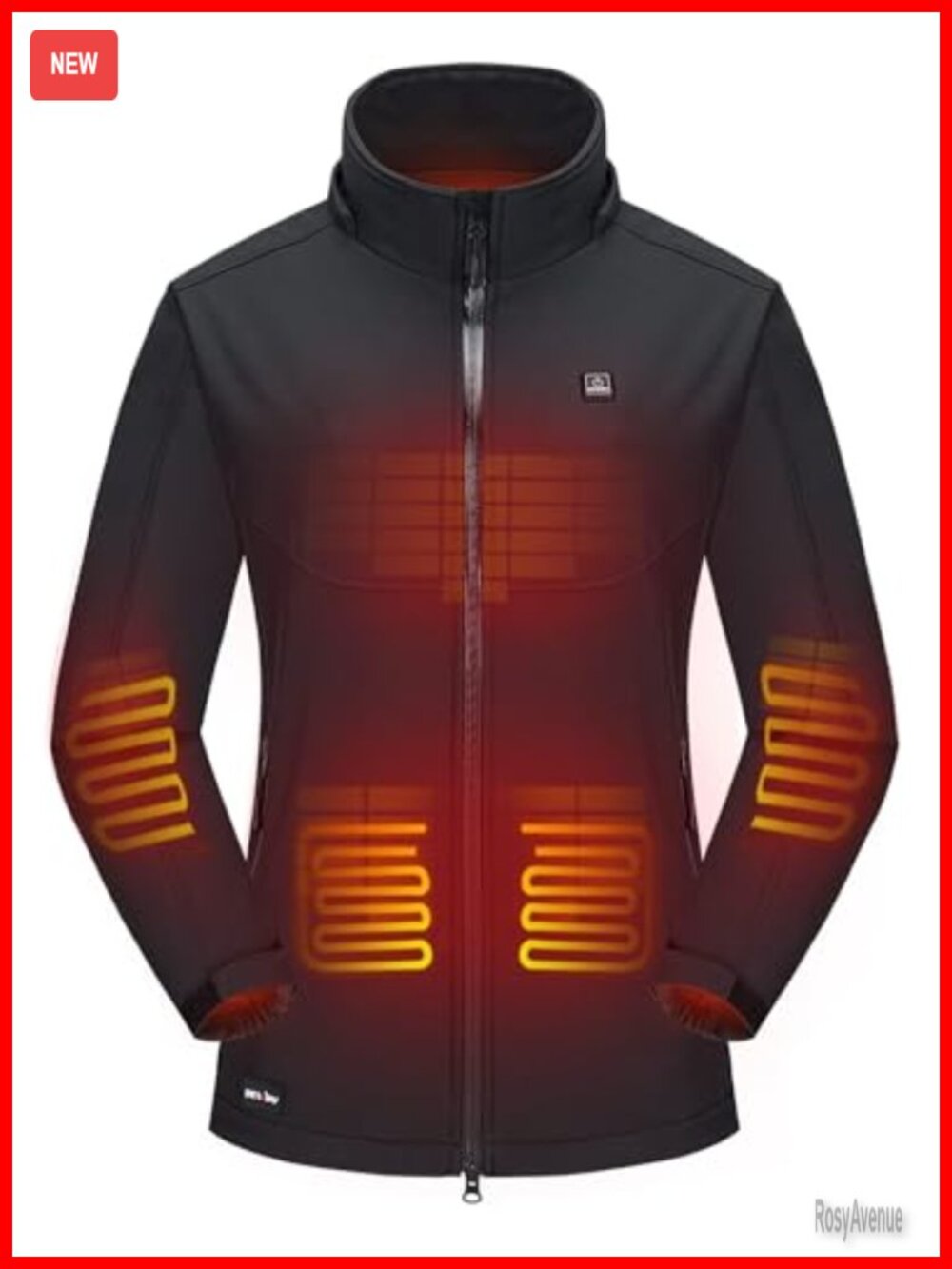 Women's Heated Jacket 12V Battery 5 Heating Zones Work Coat